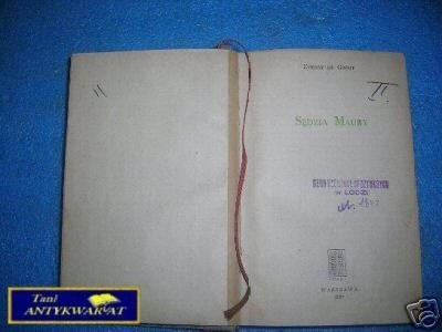 SĘDZIA MAURY - E. De Greeff