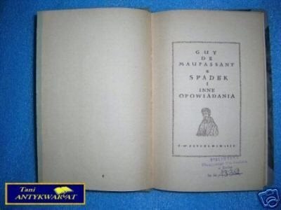 SPADEK I INNE OPOWIADANIA - G.De Maupassant