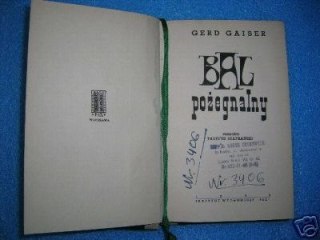 BAL POŻEGNALNY - G. Gaiser
