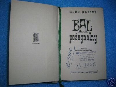 BAL POŻEGNALNY - G. Gaiser