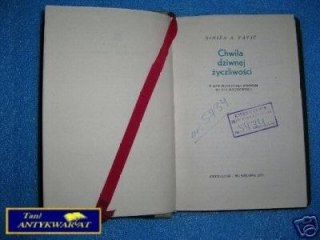 CHWILA DZIWNEJ ŻYCZLIWOŚCI - S.A.Pavić