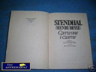 CZERWONE I CZARNE - Stehdhal