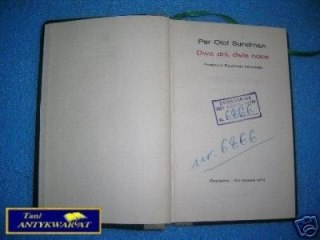 DWA DNI DWIE NOCE - Per Olof Sundman