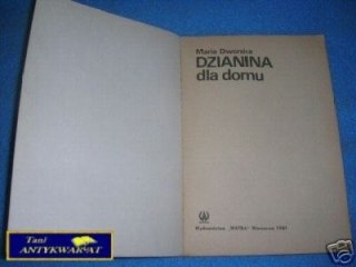 DZIANINA DLA DOMU - M. Dworska
