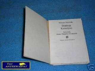 DZIĘKUJĘ KATARZYNO - K.Dąbrowska