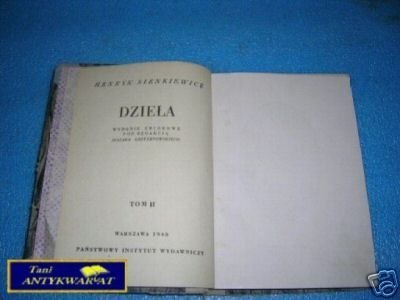 DZIEŁA TOM II NOWELE LUDOWE - H.Sienkiewicz