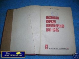 HISTORIA RZESZY NIEMIECKIEJ 1971-1945 - J.Krasuski