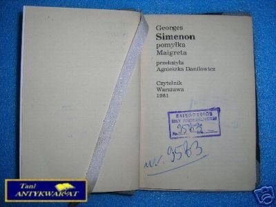 POMYŁKA MAIGRETA - G.Simeon