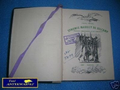 SYNOWIE MARKIZY DE BELCAMP - P. Feval