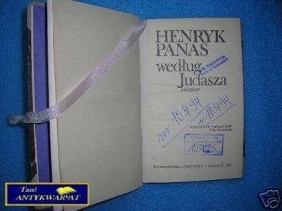WEDŁUG JUDASZA - H. Panas