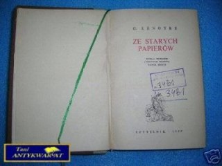 ZE STARYCH PAPIERÓW - G.Lenorte