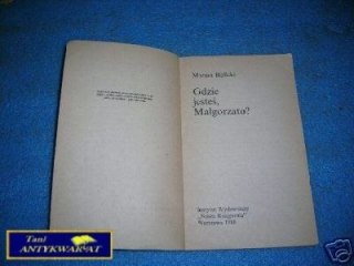 GDZIE JESTEŚ MAŁGORZATO ? - M.Bielicki
