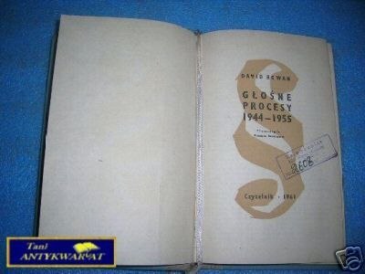 GŁOŚNE PROCESY 1944-1955 - D. Rowan