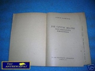 JAK CZYTAĆ BILANS PRZEDSIĘBIORSTWA HANDLOWEGO