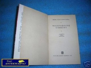 NIESPOKOJNE GODZINY - I.Jurgielewiczowa