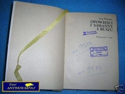 OPOWIEŚCI Z SAWANNY I BUSZU - A.Wińcza OPOWIEŚCI Z SAWANNY I BUSZU - A.Wińcza