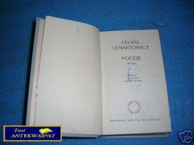 POEZJE - T.Lenartowicz