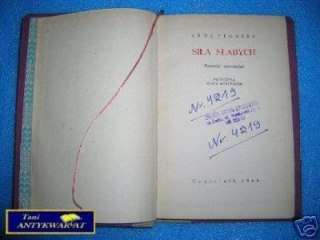 SIŁA SŁABYCH - A. Seghers