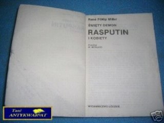 ŚWIĘTY DEMON RASPUTIN I KOBIETY - R.F.Miller