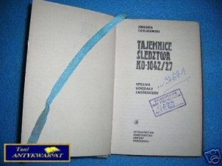 TAJEMNICE ŚLEDZTWA KO-1042 27 - Z.Cieślikowski