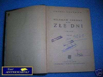 ZŁE DNI TOM II - A. Gołubiew