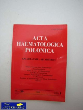 ACTA HEMATOLOGIA POLONICA tom XXX zeszyt 1
