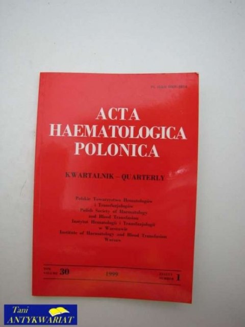 ACTA HEMATOLOGIA POLONICA tom XXX zeszyt 1