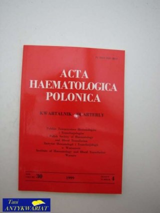 ACTA HEMATOLOGIA POLONICA tom XXX zeszyt 3