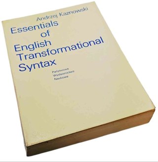 ESSENTIALS OF ENGLISH TRANSFORMATIONAL SYTAX