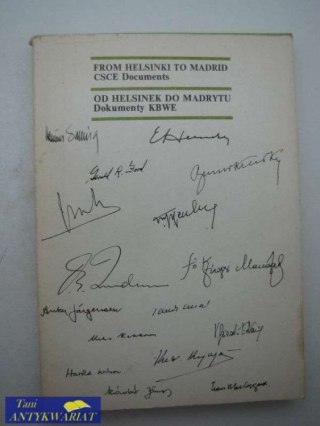 Od helsinek do Madrytu dokumenty KBWE