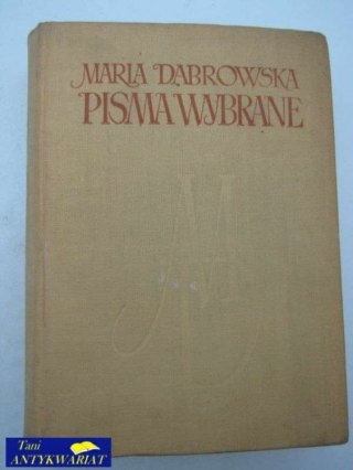 PISMA WYBRANE opowiadania fragmenty dramaty utwory dla