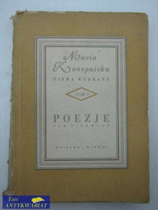 POEZJE TOM PIERWSZY