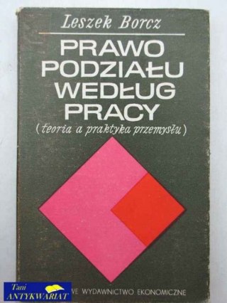 PRAWO PODZIAŁU WEDŁUG PRACY
