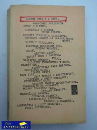 SPRAWA PANA X I INNE