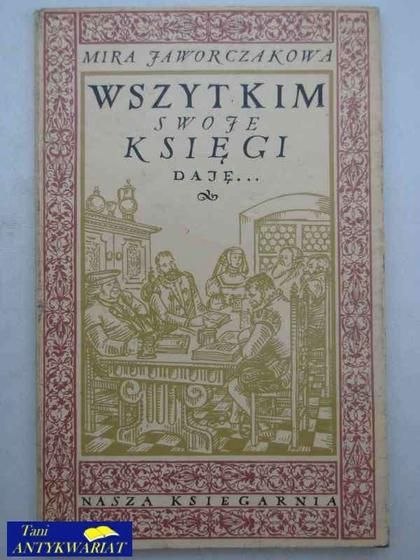 WSZYSTKIM SWOJE KSIĘGI DAJE