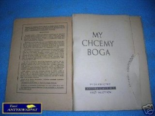 MY CHCEMY BOGA - Kalendarz na rok 1947