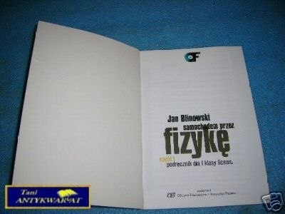 SAMOCHODEM PRZEZ FIZYKĘ CZ.I - J.Blinowski