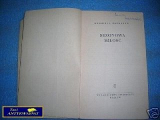SEZONOWA MIŁOŚĆ - G. Zapolska