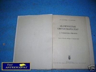 SŁOWNICZEK ORTOGRAFICZNY Z ZASADAMI PISOWNI