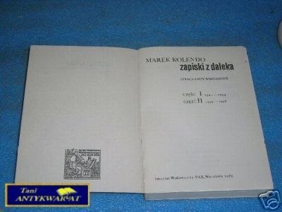 ZAPISKI Z DALEKA 1944-56 - M.Kolendo