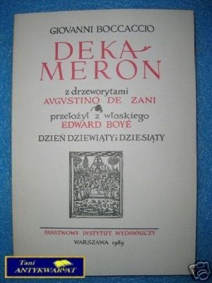 DEKAMERON DZIEŃ DZIEWIĄTY I DZIESIĄTY - G.Bocca