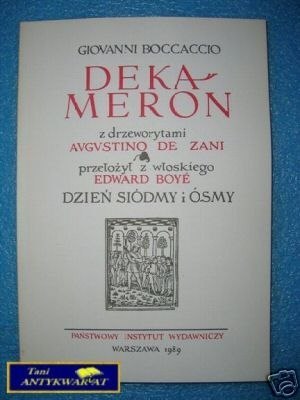 DEKAMERON DZIEŃ SIÓDMY I ÓSMY - G.Boccaccio