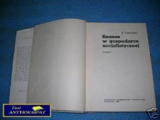 FINANSE W GOSPODARCE SOCJALISTYCZNEJ - Z.Fedorowic