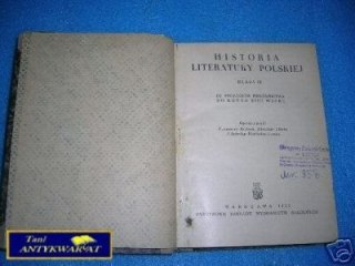 HISTORIA LITERATURY POLSKIEJ KL IX