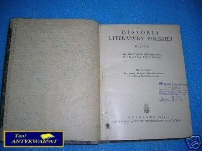 HISTORIA LITERATURY POLSKIEJ KL IX