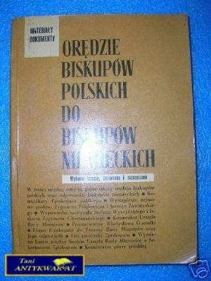ORĘDZIE BISKUPÓW POLSKICH DO BISKUPÓW NIEMIECKI