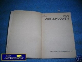 PAN WOŁODYJOWSKI - H.Sieniewicz