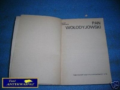 PAN WOŁODYJOWSKI - H.Sieniewicz