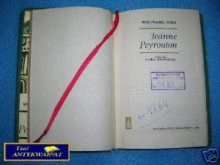 JEANNE PEYROUTON - W.Joho