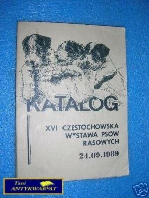 KATALOG XVI CZĘSTOCHOWSKA WYSTAWA PSÓW RASOWYCH